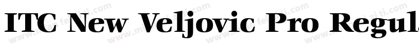 ITC New Veljovic Pro Regular字体转换